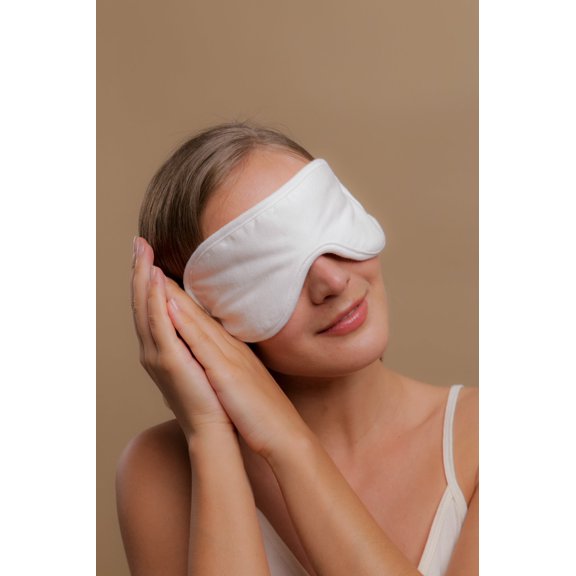 Cottonique Hypoallergenic Sleep Eye Mask Size: FS | Color: Natural