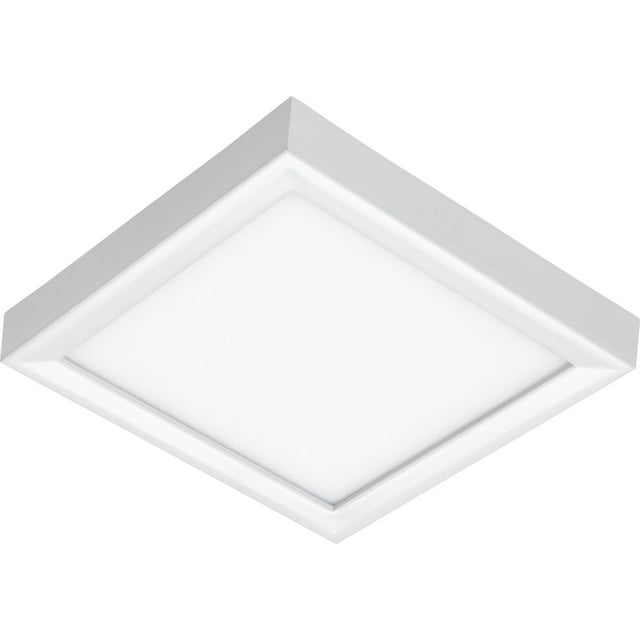 Juno Lighting M6 JSFSQ 5IN 07LM 40K 90CRI MVOLT ZT WH LED Square 5-Inch Slim Form Flush Mount Ceiling Light, White