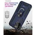 thumbnail image 5 of CoverON Apple iPhone 12 Mini Ring Case, Kickstand Rugged Phone Cover Magnetic Car Mount Compatible - Navy Blue, 5 of 7