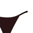 thumbnail image 5 of Mrat Cheeky Panties Women's Seamless T Panties European and American Cotton Leopard Print Thongs Low Waist Breathable Panties Boy Short Underwear for Women S-94 Dark Purple M, 5 of 5