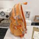 thumbnail image 3 of Backpacks Girl Student Transparent Backpack Korean High School Student School Bag Orange, 3 of 5