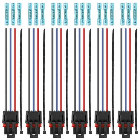 M MATI Pulse Bus Bar Power Plug Pigtail Connector for Polaris Ranger General RZR 1000 900 RS1 Turbo PRO EV 1500 PRO-XD (Red/Blue/Black)
