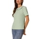 thumbnail image 4 of BLUSA CON COLLAR PETER PAN INSPIRADA EN CHIC PARA MUJERES, CON FLORES JACQUARD Y MANGAS CORTAS PUFF, ESTILO KAWAII, COLOR VERDE CLARO L, 4 of 5