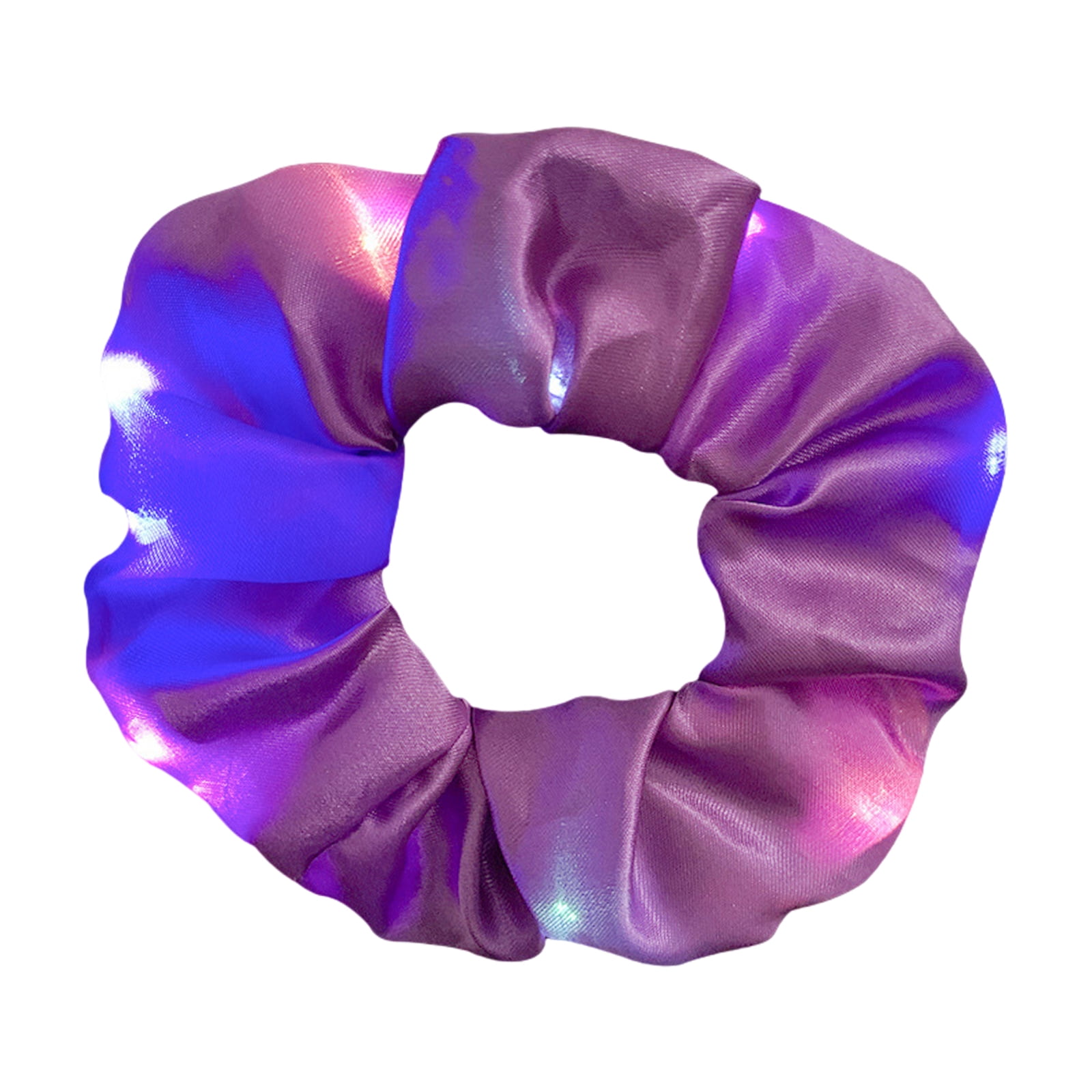 Light Up Hair Scrunchies, Bands, Silk