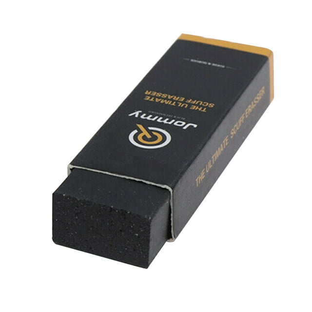 Yuarrent Bloque de goma para zapatos de cuero de ante, borrador de limpieza para botas, cepillo para zapatos, limpiador de manchas, toallita Suministros de limpieza para el hogar negro Yuarrent HA002197-01