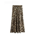 thumbnail image 6 of 2024 Women Fashion Leopard Print Skirt Vintage High Waist Midi Skirts Elegant Women Summer Casual Streetwear Skirt, 6 of 6