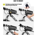 thumbnail image 5 of Bolsa impermeable para teléfono de bicicleta, soporte para teléfono de bicicleta con pantalla táctil sensible, bolsa para manillar de bicicleta, bolsa para bicicleta, manillar de motocicleta MTB, gran, 5 of 5
