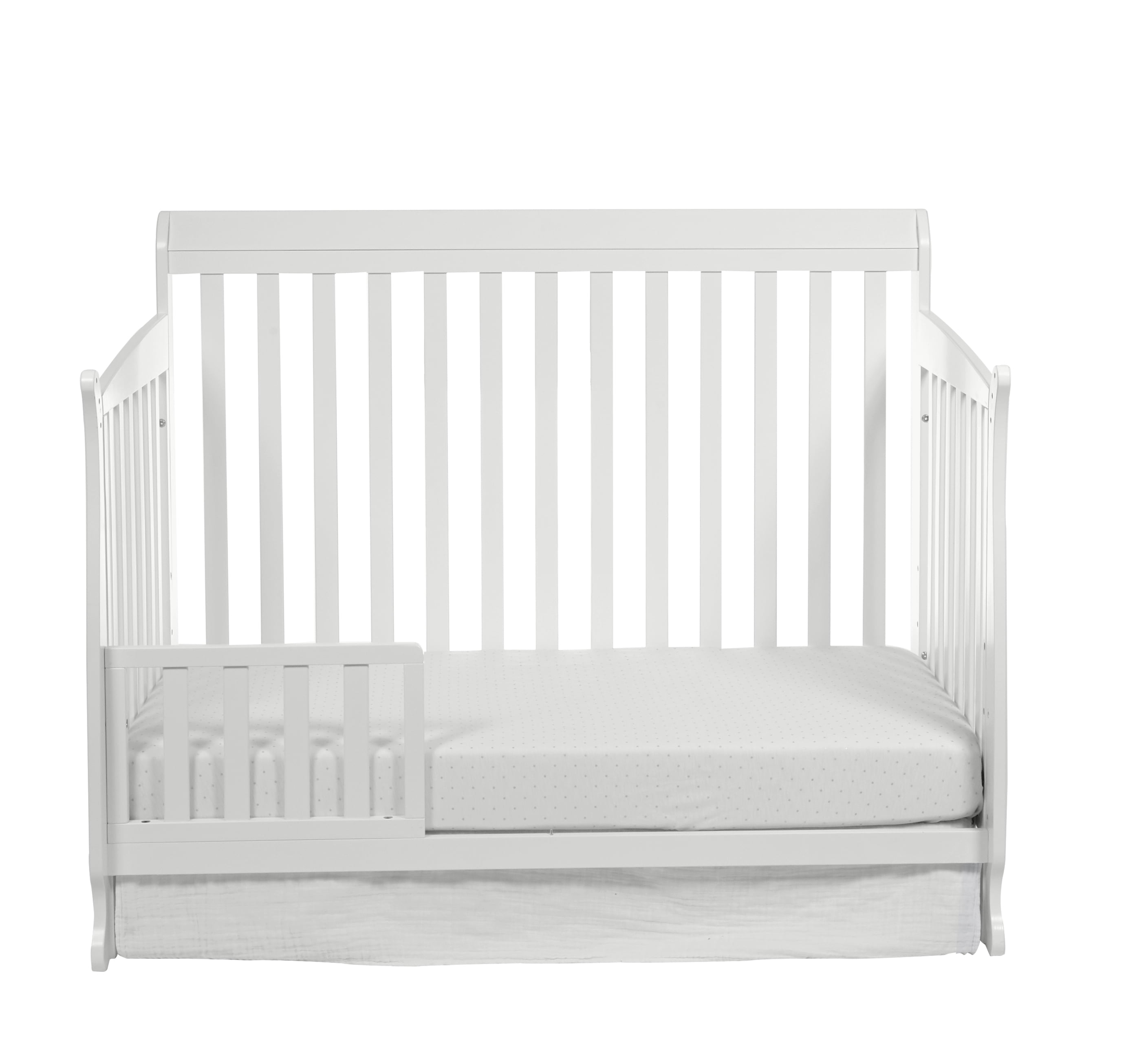 Suite Bebe Riley Crib and Toddler Guard Rail Bundle, White