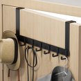 thumbnail image 3 of YAOMOBB Towel Hanger Strong Load Bearing Over Door Storage Rack Rustproof Space Saving Coat Towel Hanger Organizer, 3 of 6