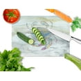 thumbnail image 2 of Female Blue Crab Watercolor Glass Cutting Board Large, 2 of 2