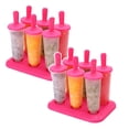 thumbnail image 1 of Oleegame 2PC Cookie Mold 6PC/1 Set Circular With Lid Ice Tray DIY Ice Cream Mold Pink, 1 of 3