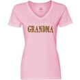 thumbnail image 3 of Inktastic Grandma in Leopard Print Women's V-Neck T-Shirt, 3 of 5