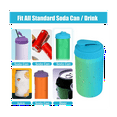 thumbnail image 6 of 12Pack Silicone Can Lids - Reusable  Can Lids for Standard Size Cans Soda, Silicone Can Tops for Soda/Beer/Juice, 6 of 8