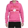 thumbnail image 2 of Wild Bobby City of Los Angeles LAR Basketball Fantasy Fan Sports Unisex Hoodie Sweatshirt, Neon Pink, XX-Large, 2 of 5