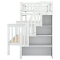 thumbnail image 6 of Tcbosik Twin Over Full Stairway Bunk Bed With Storage, White, 6 of 9