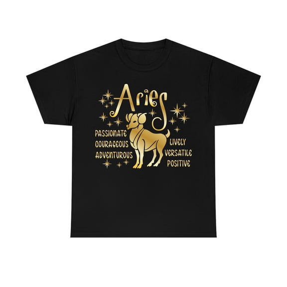 Aries Zodiac Heavy Cotton Tee