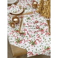 thumbnail image 3 of Fennco Styles Christmas Holly Ribbon Print Tablecloth 60 x 104 Inch, 3 of 3