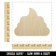 thumbnail image 2 of Poop Symbol Emoticon Solid Wood Shape Unfinished Piece Cutout Craft DIY Projects - 6.25 Inch Size - 1/8 Inch Thick, 2 of 7