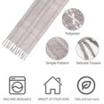 thumbnail image 3 of Rustic Table Runner with Tassels, Boho Table Runners, Farmhouse Table Runner for Holiday Party Home Decor Bohemian Dining Wedding-Gray, 13x79 Inches, 3 of 7