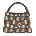 thumbnail image 2 of Vsdgher Cute Puppy Print Insulated Reusable Bags with Sturdy Zipper and Handles, Foldable Totes for Hot or Cold Food Bring or Delivery, 2 of 8
