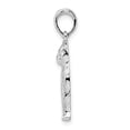 thumbnail image 6 of Auriga Fine Jewelry 925 Sterling Silver Rhodium-Plated Textured Sitting Cat Pendant for Women, 6 of 6