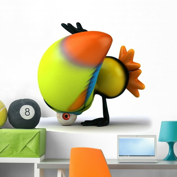 Toucan Wall Decal by Wallmonkeys Peel and Stick Graphic (36 in W x 33 in H) WM275060