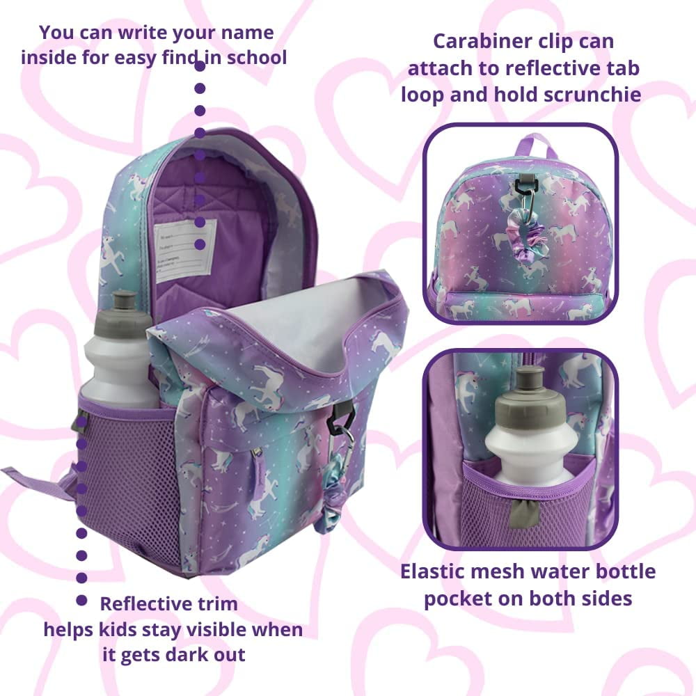 Ralme Girls Rainbow Fairy Lunch Box with Water Bottle 2 Piece Set 