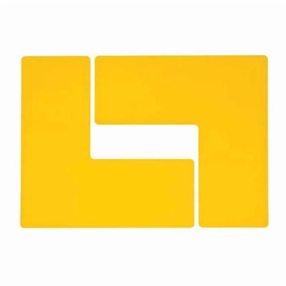 Brady Floor Tape,Yellow,4 inx10 in,L,PK20 104457