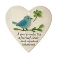 thumbnail image 2 of Heart-Shaped Friendship Ornament – Sea Glass Bluebird & Four Leaf Clover, Timeless Friendship Heart Ornaments for Christmas Tree Hanging, Sea Glass Art Keepsake Decoration for Best Friends, 2 of 8