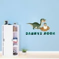 thumbnail image 2 of Custom name Cute Dinosaur Family Jurrasic EraWall Decal Decoration Joyful Cartoon Cartoon Animals Decorating Ideas for Child's Bedroom Size: 30 In(W) x 18 In(H), 2 of 5