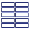 thumbnail image 1 of Sidaley 1 Juego de Etiquetas Magnéticas Cartón Autoadhesivo Fácil de Limpiar Azulejo Tipo 16 Type2 NO2, 1 of 5
