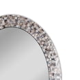 thumbnail image 3 of Radiance Goods Vertical Hanging Seashell Finish Oval Framed Wall Mirror 35" Height, 3 of 8