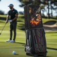 thumbnail image 3 of Yuyamidu Fire Eagle Golf Bag Cover American Flag Golf Bags Dust Cape for Men Women Golfer Almost Fits All for Tour Bags/Golf Bags/Carry Cart/Stand Bags, 3 of 8
