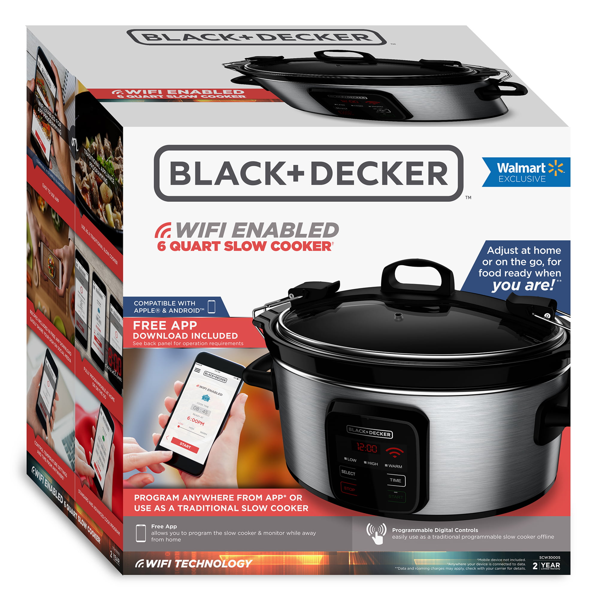 wifi slow cooker black and decker