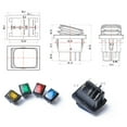 thumbnail image 2 of WHAMVOX  Waterproof Rocker Switch Toggle Boat Switches Illuminated Red, 2 of 8