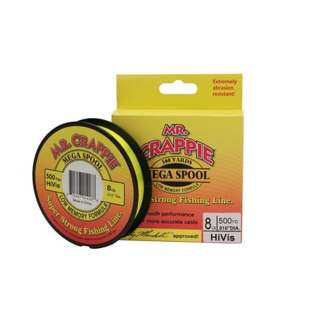 Lews Fishing Mr. Crappie 500 Yard Filler Spool (Best Size Line For Crappie Fishing)