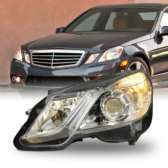 AKKON - For 2010 2011 2012 2013 Mercedes Benz W212 E-Class E350 E550 Sedan Wagon Halogen Projector Headlight Headlamp Assembly Driver Left