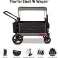 thumbnail image 3 of Radio Flyer Trav'ler Stroll ‘N Wagon Pliables avec Housse de Protection, Noir, 3 of 12