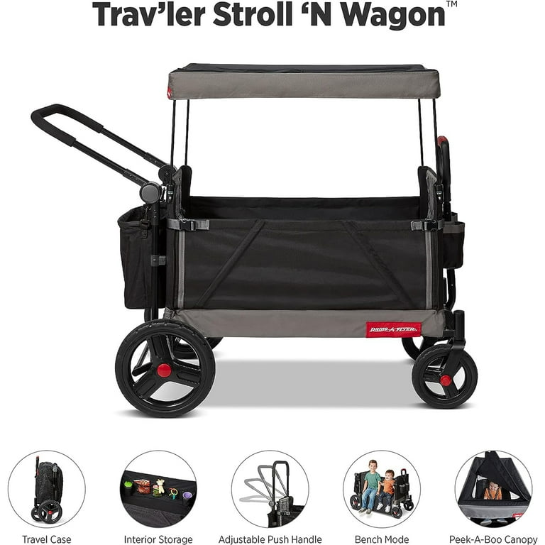 Trav'ler Stroll 'N Wagon with Protective Cover - Walmart.com