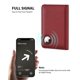 thumbnail image 3 of Funda para pasaporte Stouchi AirTag con RFID para mujer, piel roja, 3 of 7