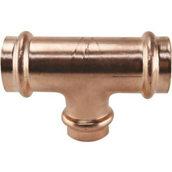 The Mosack Group XPRT1134 1 x 1 x 0.75 in. Copper Press Pressure Tee Fitting