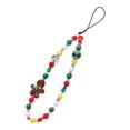 thumbnail image 1 of Elegante correa para teléfono con dije para la muñeca, funda para teléfono, bolso de mano, colgante para mujer Con 2 cuentas transparentes, 1 of 9