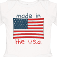 thumbnail image 4 of Inktastic Made in the U.S.A. Boys or Girls Long Sleeve Baby Bodysuit, 4 of 5