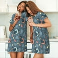 thumbnail image 4 of Naloa Watermelons Dachshunds Print Women Nightgowns,Womens Loungewear,Short Sleeve Sleepwear,Comfy Ladies Nightdress, 4 of 6