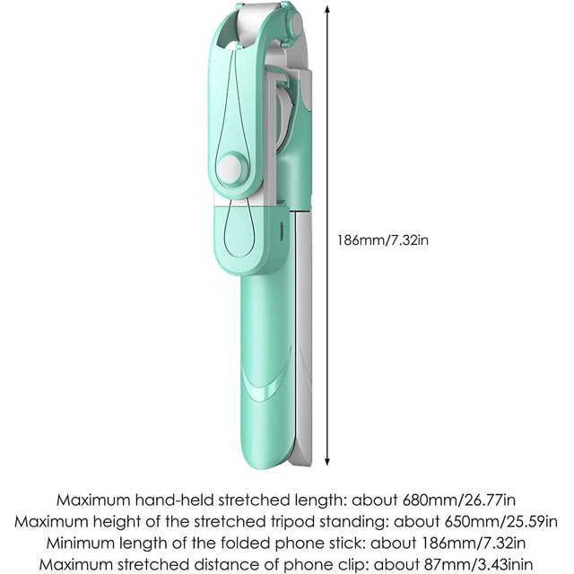 Trípode para teléfono, trípode extensible Selfie Stick, trípode inalámbrico Selfie Stick con control remoto, soporte de trípode para teléfono celular para transmisión en vivo Vide (1pc, G XianweiShao 1327533243599