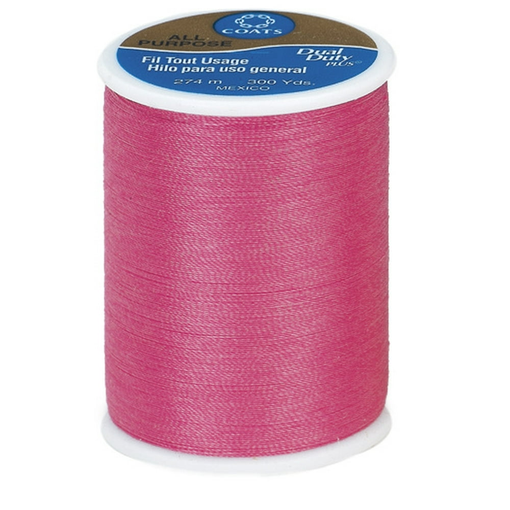 Coats & Clark All Purpose Hot Pink Polyester Thread, 300 Yards ...