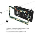 thumbnail image 5 of Retro Ocean Waves License Plate Frames for Women Men Car Plate Holder Cover Metal Tag Aluminum Car Accessories Front Rear Plate Decor, 5 of 6