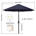 thumbnail image 2 of MASTERCANOPY 7.5ft Patio Market Umbrella with Tilt and Crank, Navy Blue, 2 of 6