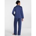 thumbnail image 3 of Joyspun Women’s Stretch Satin Sleep Top and Pants, 2-Piece Set, Sizes XS to 3X, 3 of 5