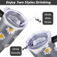 thumbnail image 5 of Sunflowers 40oz Stainless Steel Vacuum Insulated Tumbler with Lid and Straw Gifts for Mom Friend Sister Grandma, 5 of 7